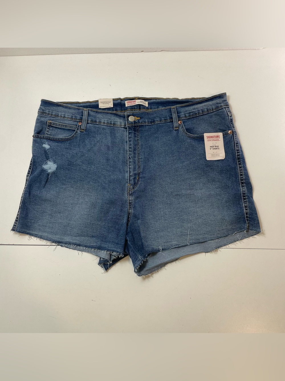 NEW Levi Strauss Women’s Jean Shorts Size Plus 20 W35 Coastal Cowgirl Summer